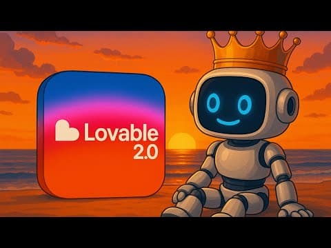 Lovable 2.0 est INCROYABLE : Code TOUT CE QUE TU VEUX en 1 Clic 🤯